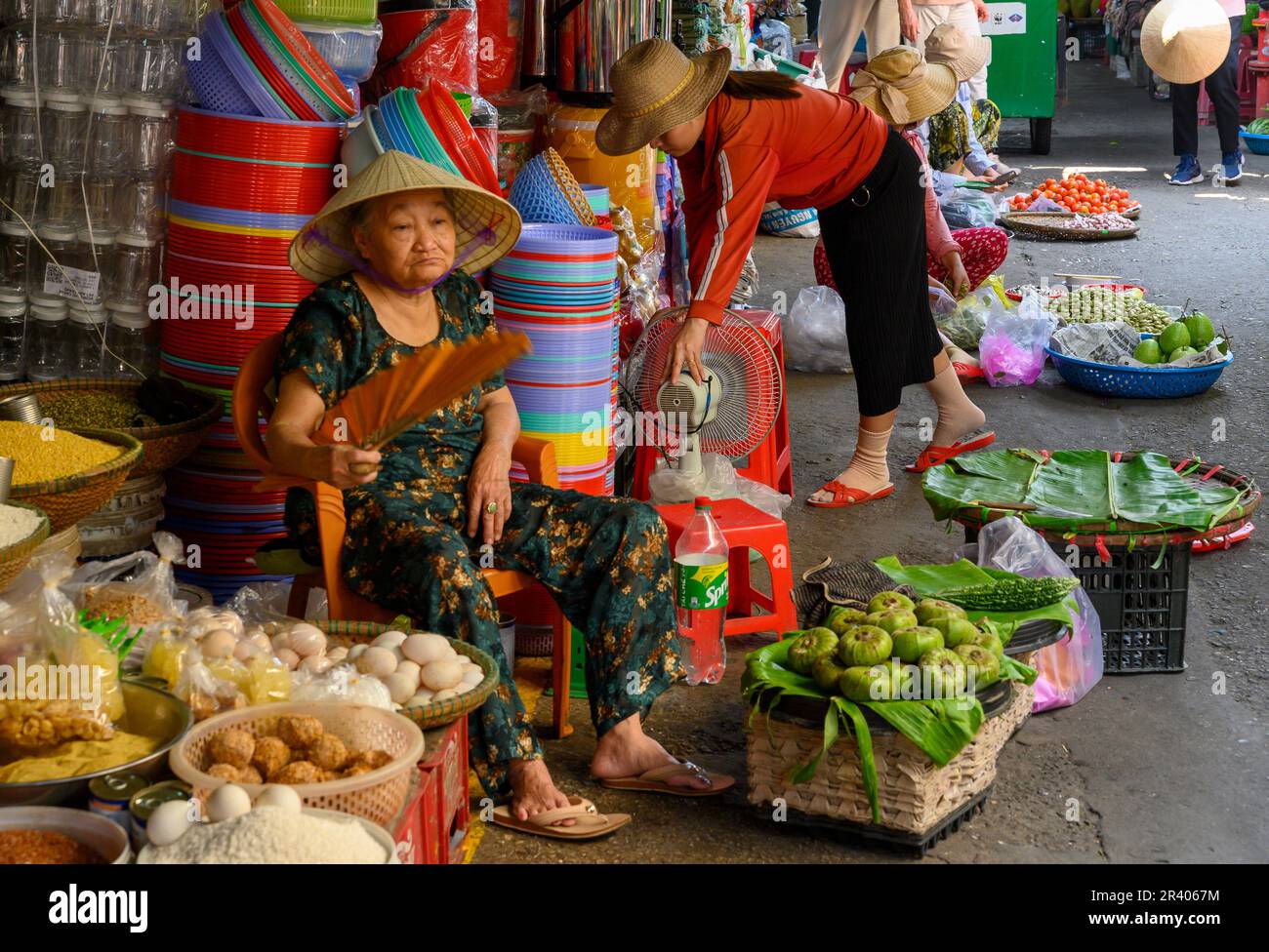 Dong Ba market is the largest in Hue, Vietnam, offering household goods
