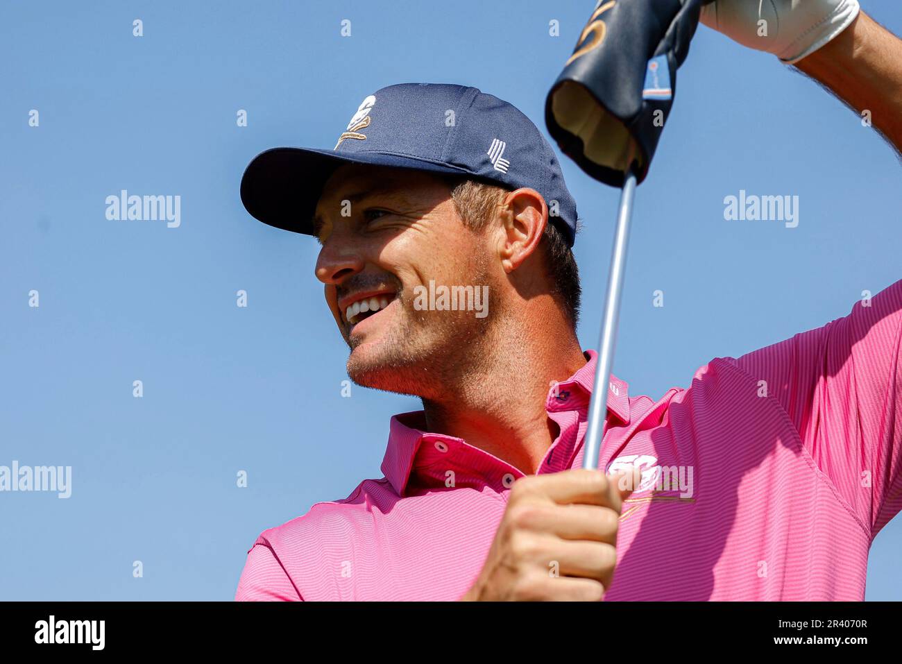 Captain Bryson DeChambeau of Crushers GC seen on the driving range