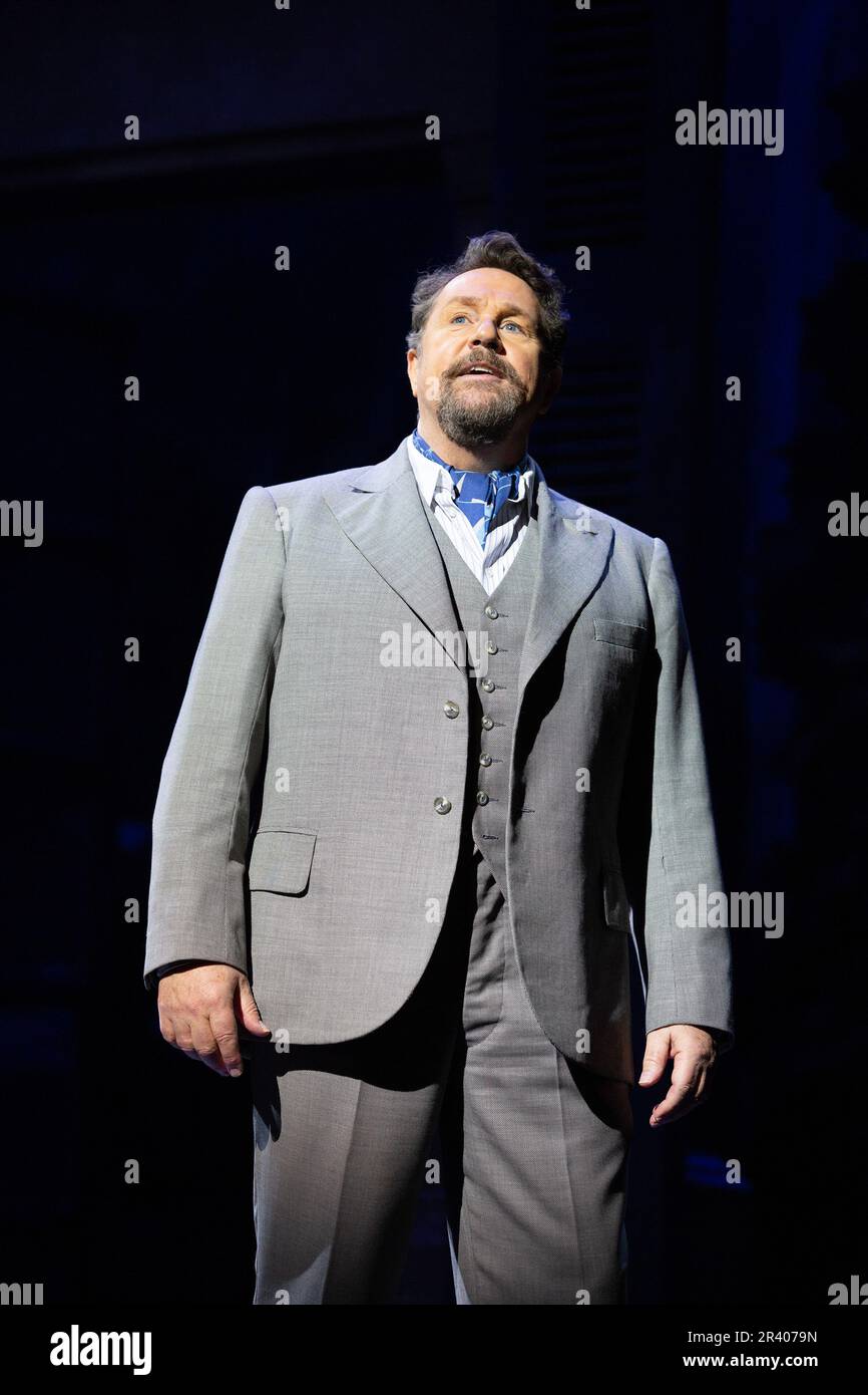 Michael Ball (Sir George Dillingham) in ASPECTS OF LOVE at the Lyric Theatre, London W1  25/05/2023  music & book by Andrew Lloyd Webber  lyrics: Don Black & Charles Hart  design: John McFarlane  lighting: Jon Clark  choreography: Denni Sayers   director: Jonathan Kent Stock Photo