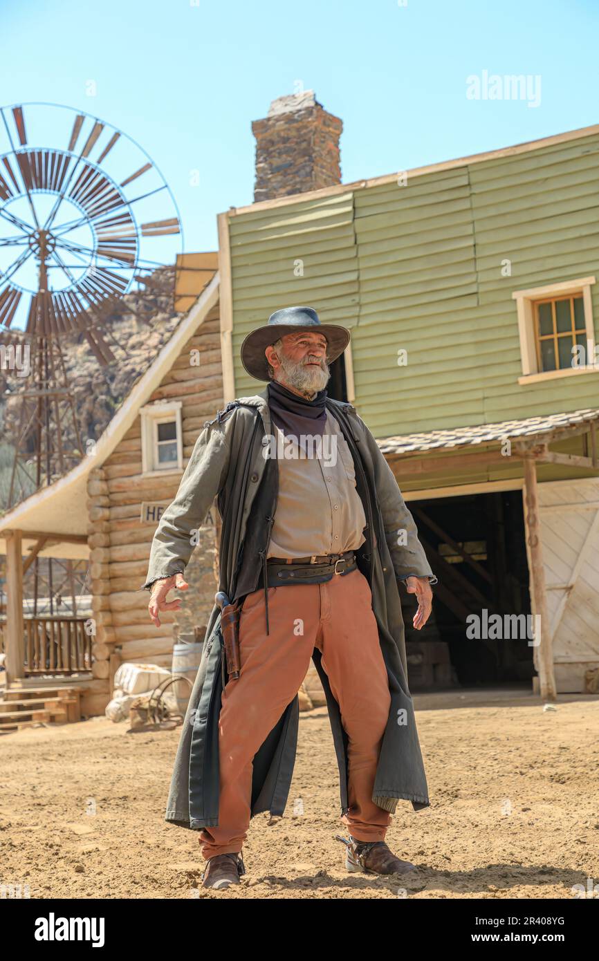 Gran Canaria - April 2023: Sioux City theme park offers a cowboy