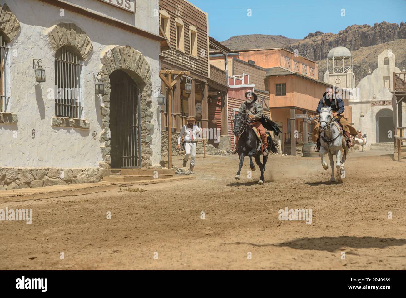 Gran Canaria - April 2023: Enter Sioux City theme park feels like