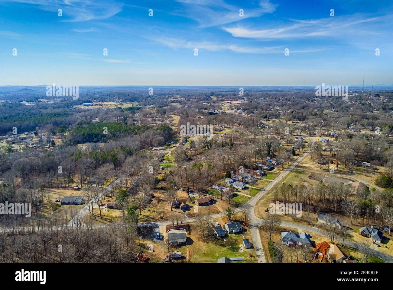 Subdivision neighborhood in the united states Stock Photo - Alamy