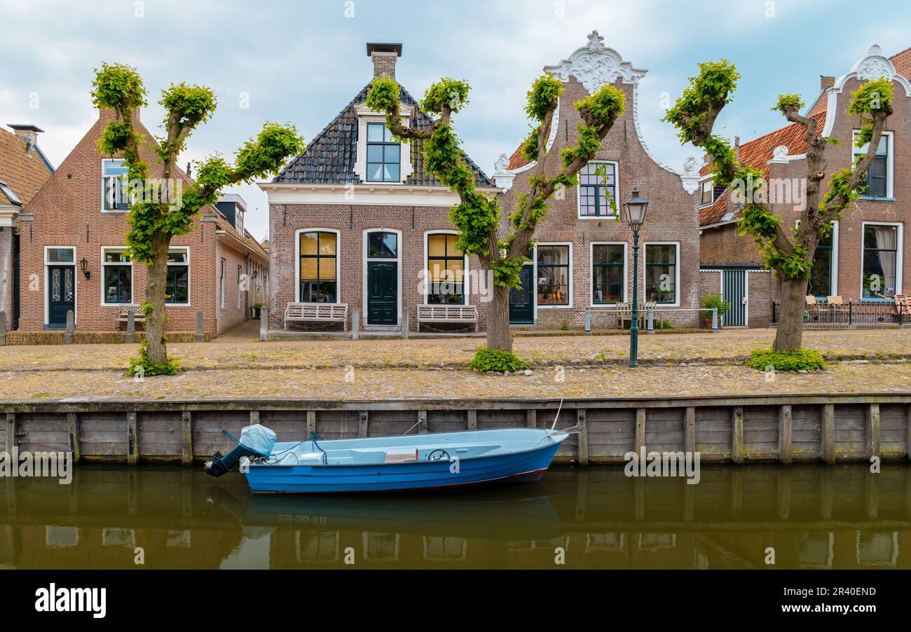 Dutch Suburban area with old family houses, old historical family homes