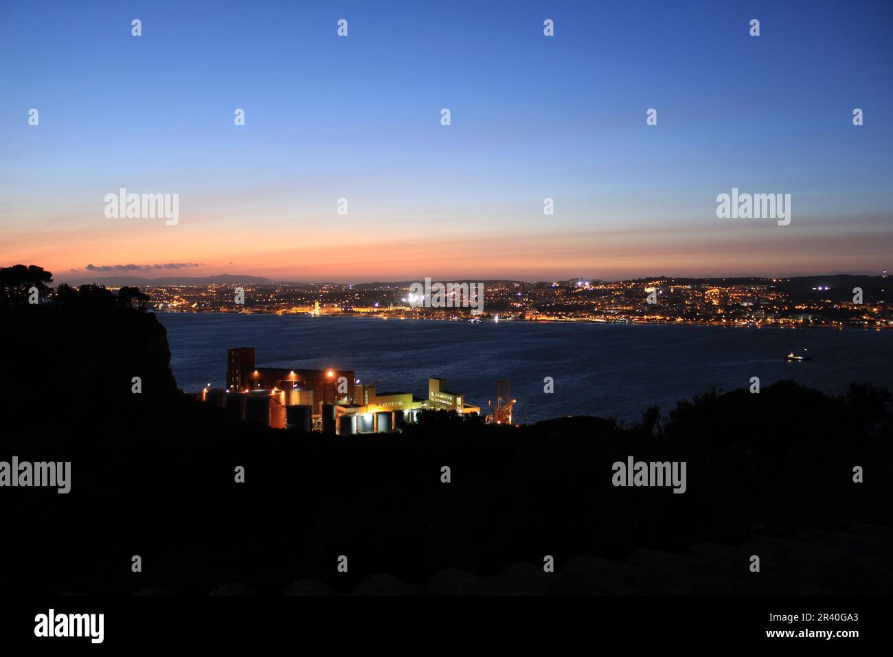 Townscape with sunset hi-res stock photography and images - Alamy