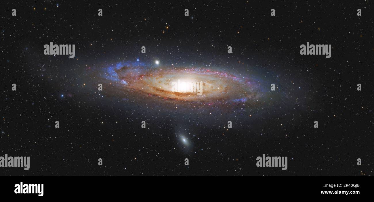 Andromeda Galaxy, Messier 31. Stock Photo