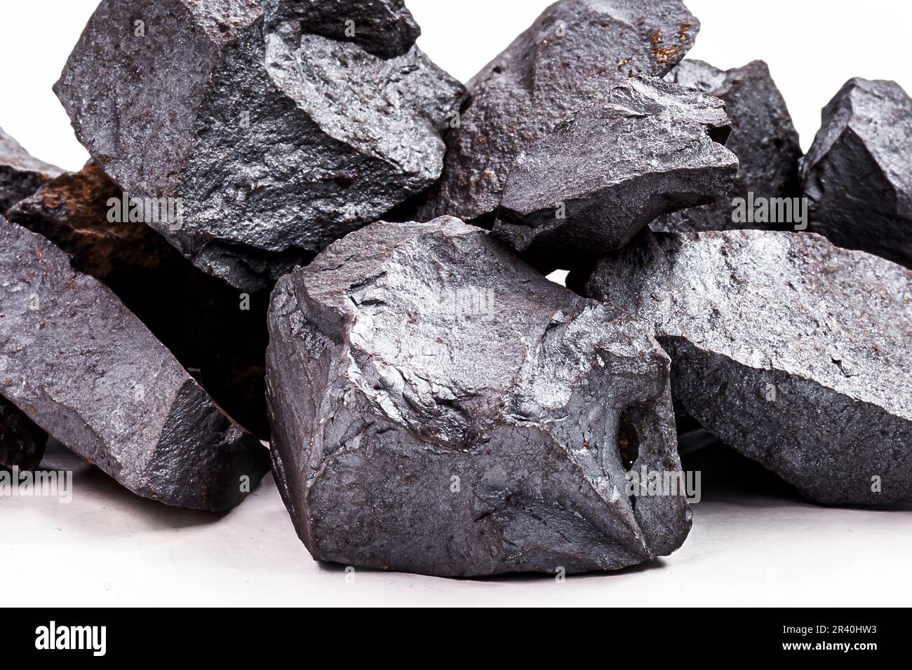 iron ore used in the metallurgical industry and civil construction, concept of mineral