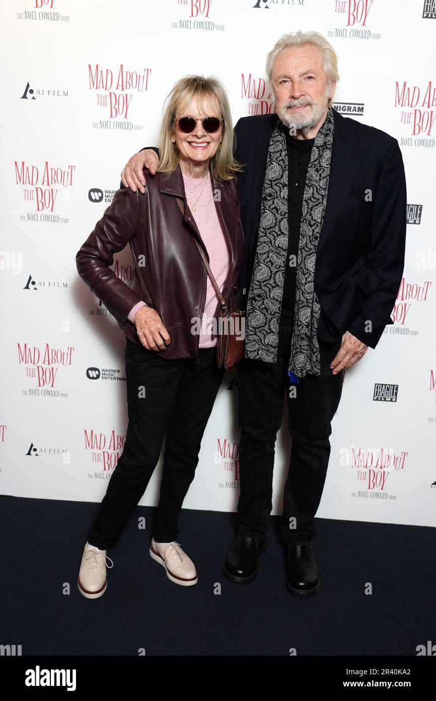 Twiggy and husband Leigh Lawson attending the world premiere of Mad About the Boy The Noel Twiggy and husband Leigh Lawson attending the world premiere of Mad About the Boy The Noel
