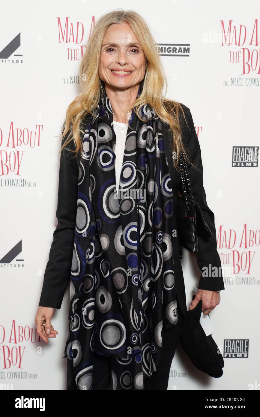 Maryam d'Abo attending the world premiere of Mad About the Boy The Noel Coward Story at the
