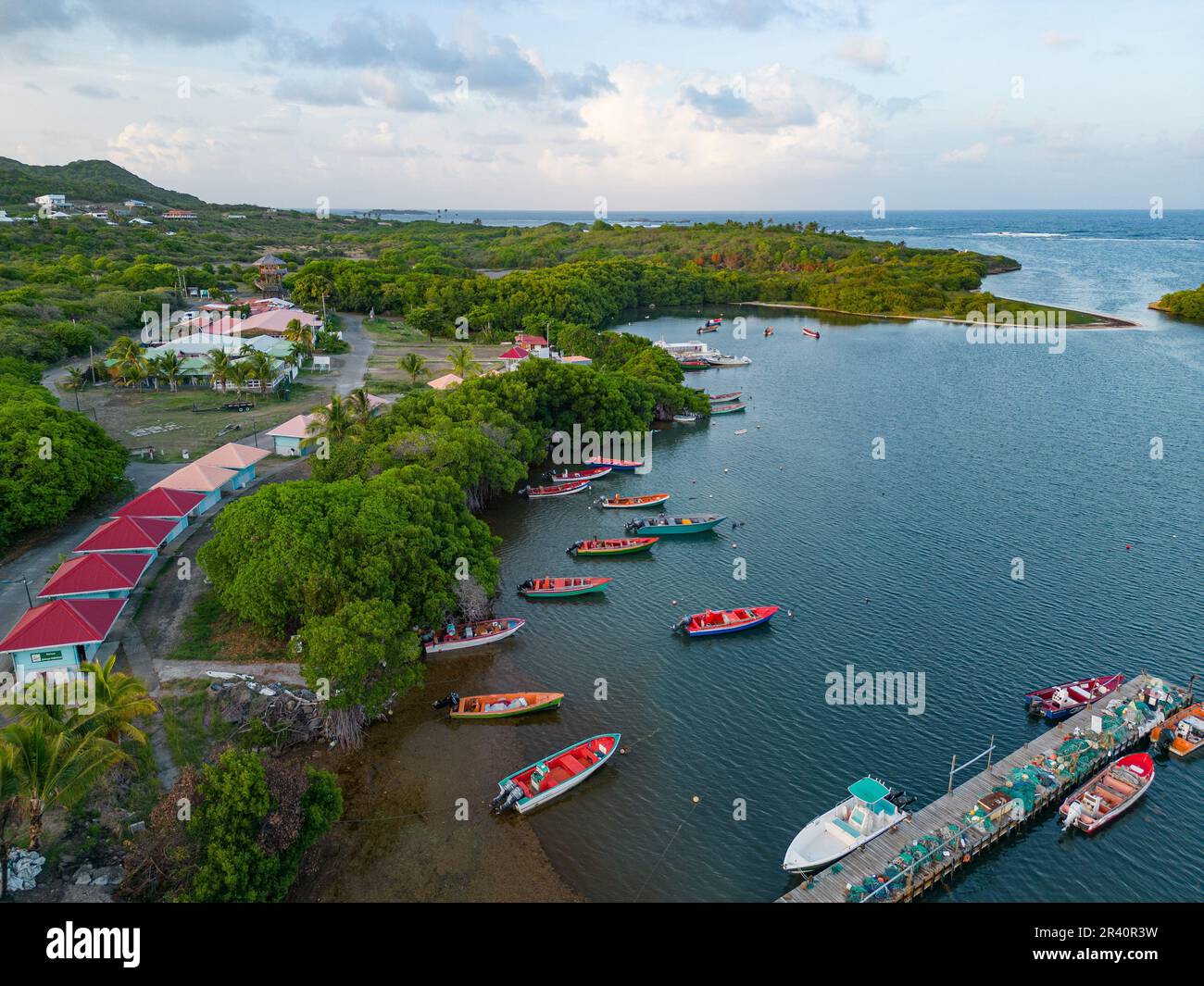 Fish Martinque the fishing port located at Cap Chevalier in the south of the island of ...