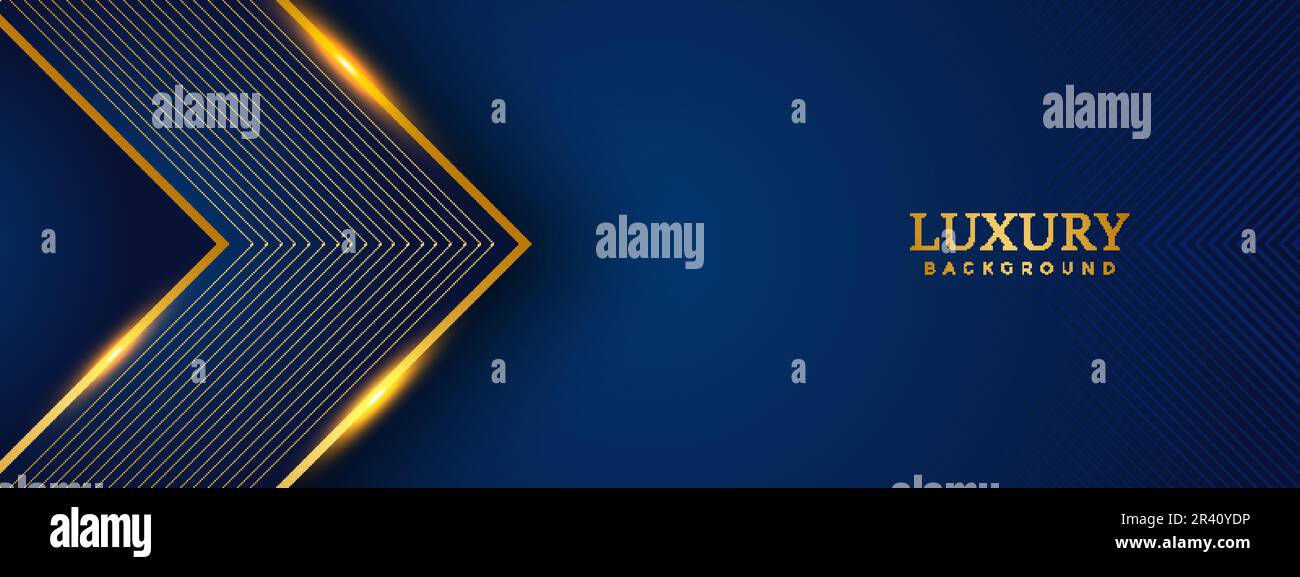 Blue and Gold Luxury background design Stock Vector Image & Art - Alamy