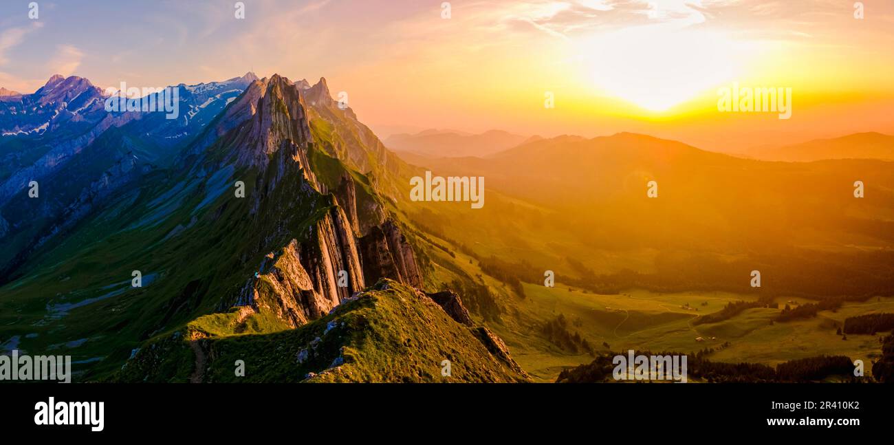 Schaeffler mountain ridge swiss alpstein hi-res stock photography and ...
