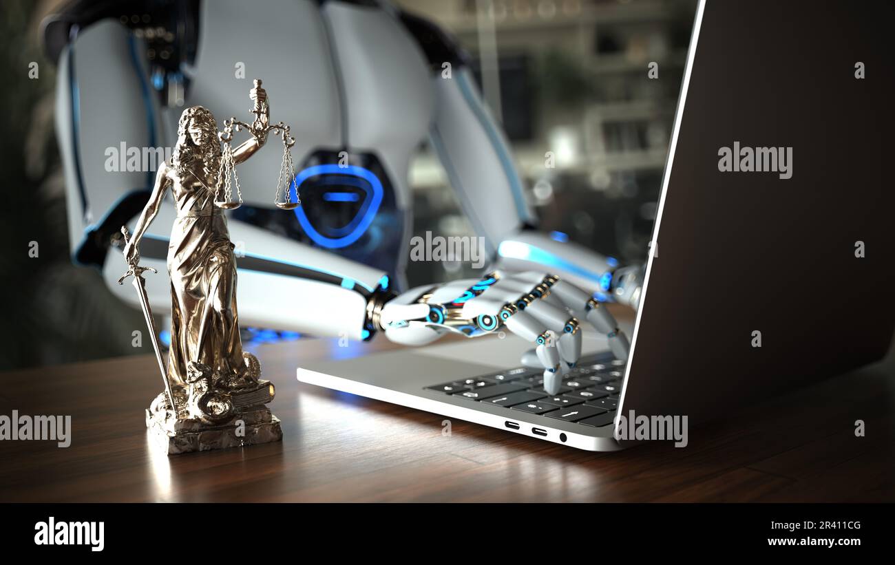 Humanoid Robot Legal Professional Stock Photo - Alamy