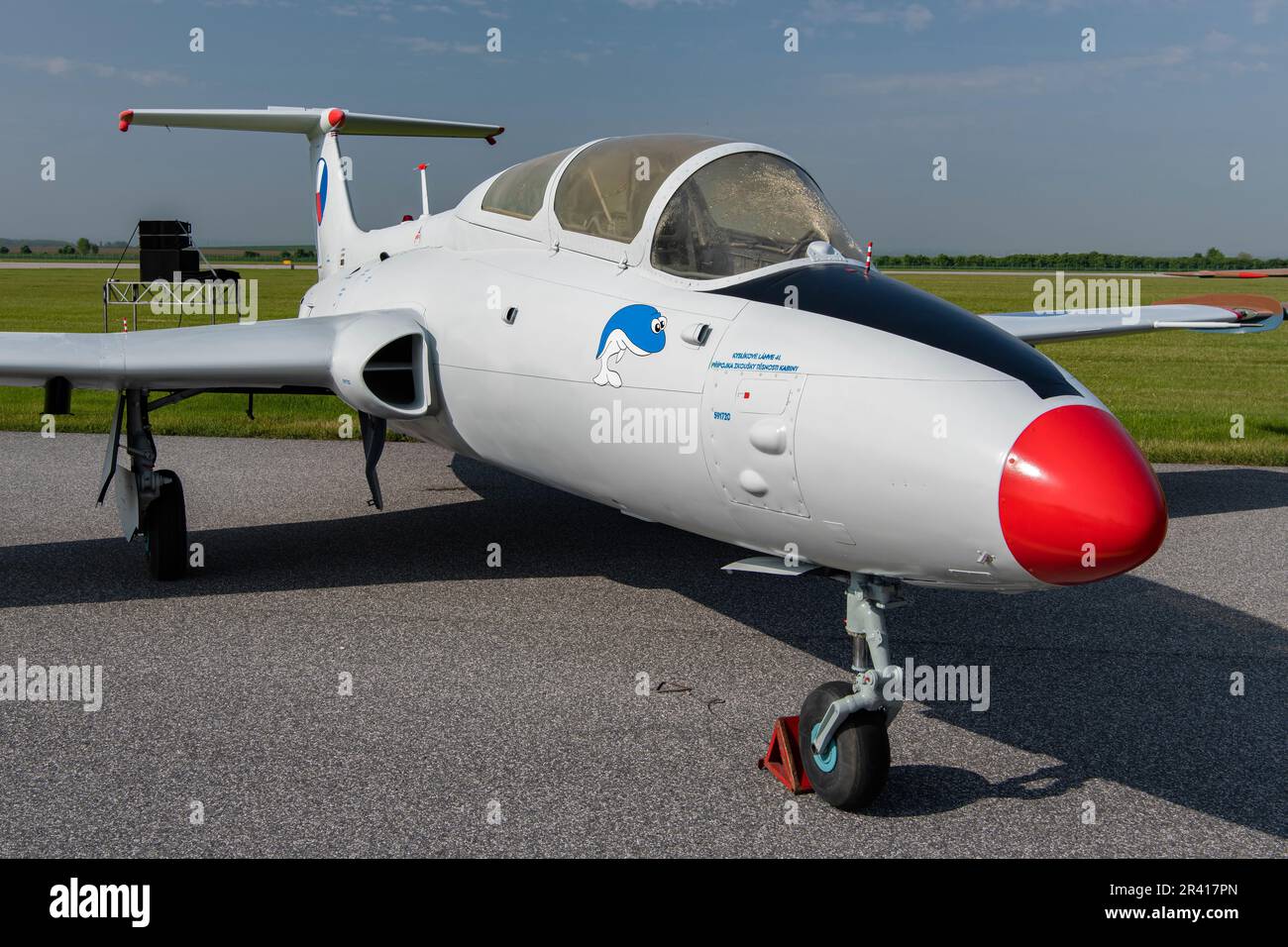 Aero L-29 Delfin at Caslav Air Show 2023 in Caslav, Czech Republic Stock Photo