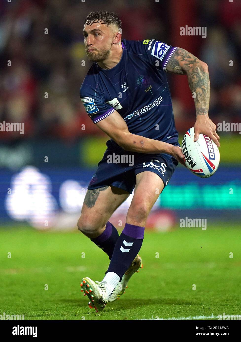 Wigan Warriors' Sam Powell during the Betfred Super League match at the Sewell Group Craven Park, Hull. Picture date: Thursday May 25, 2023. Stock Photo