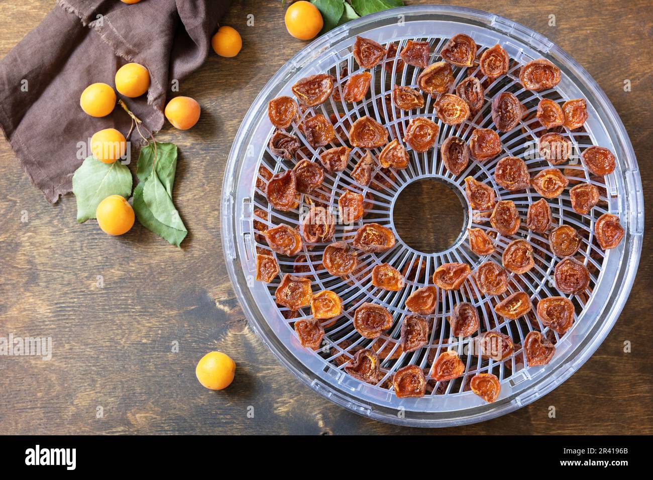 The process of home cooking dried fruits or candied fruit in an