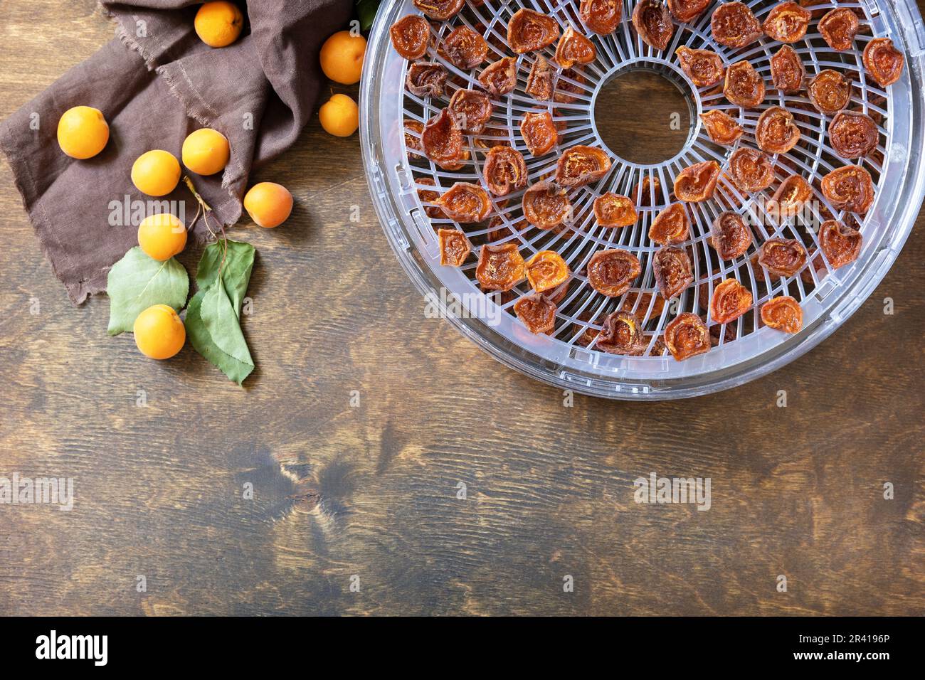 The process of home cooking dried fruits or candied fruit in an