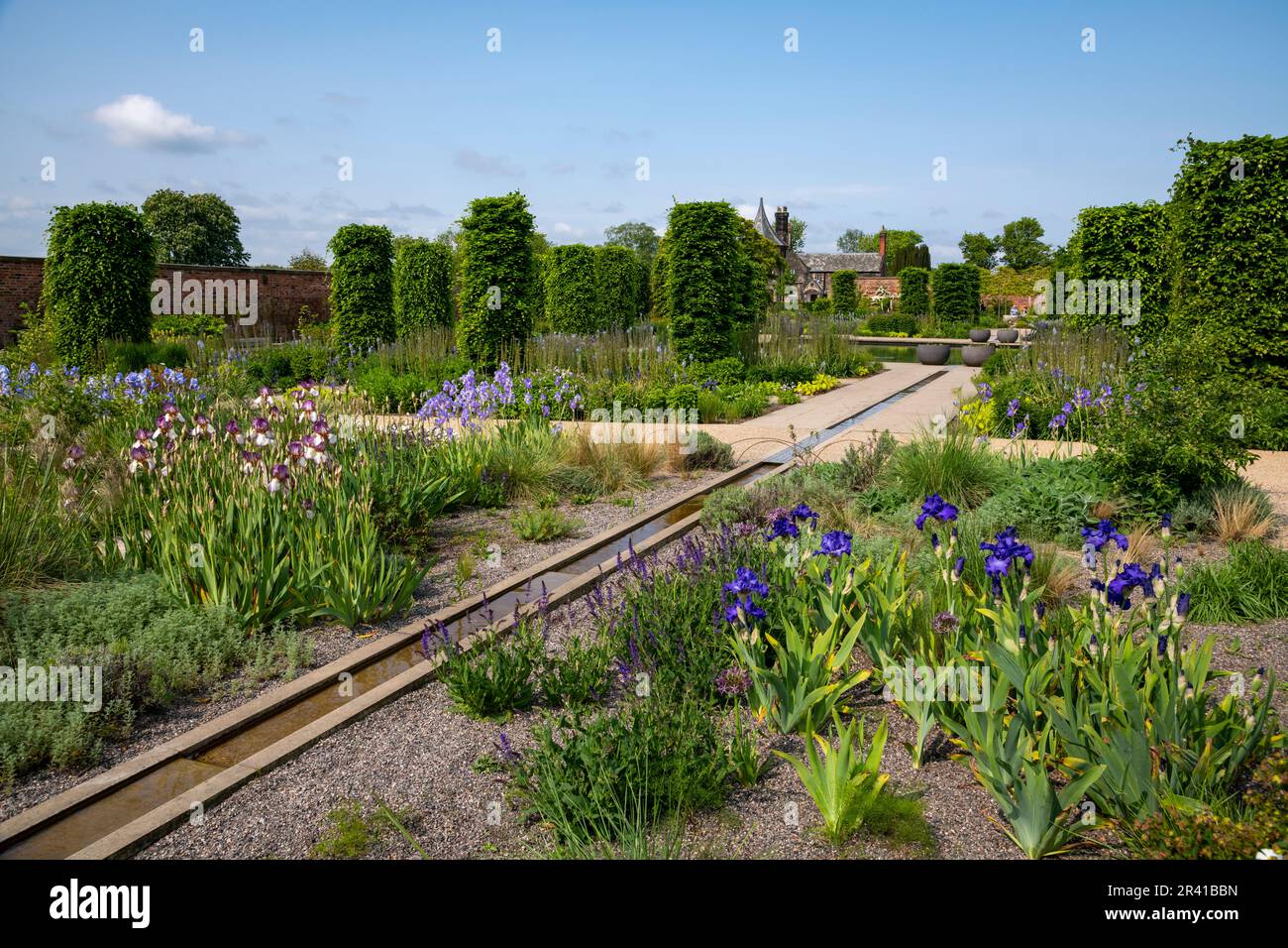 The Paradise Garden in late May at RHS Bridgewater, Greater Manchester ...