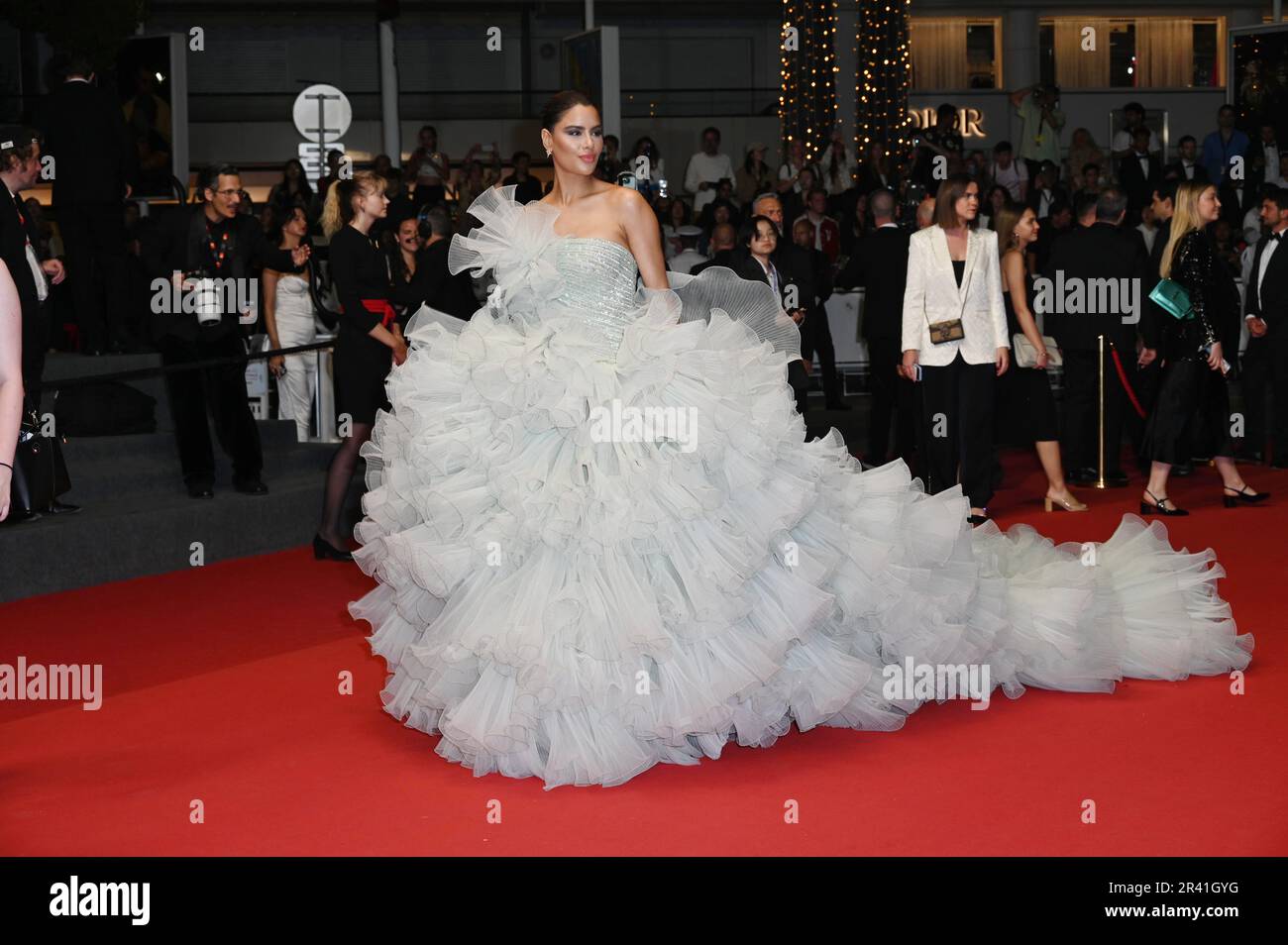 Cannes, France. 14th May, 2023. 76th Cannes Film Festival 2023, Red Carpet film “ Cobweb (Dans