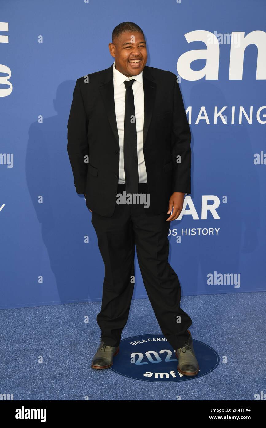 Cannes, France. 25th May, 2023. Omar Benson Miller attends the amfAR ...