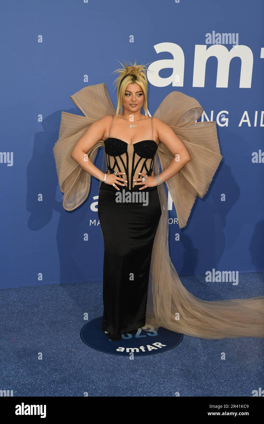 Cannes, France. 25th May, 2023. Bebe Rexha attends the amfAR Cannes