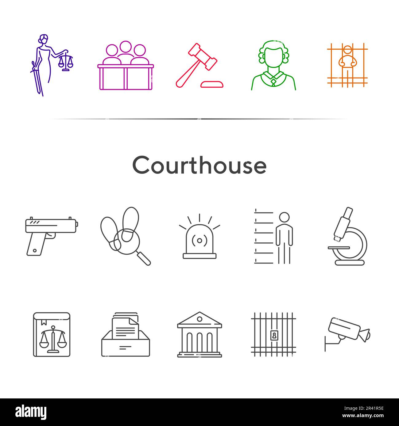 Jury bench vector vectors hi-res stock photography and images - Alamy