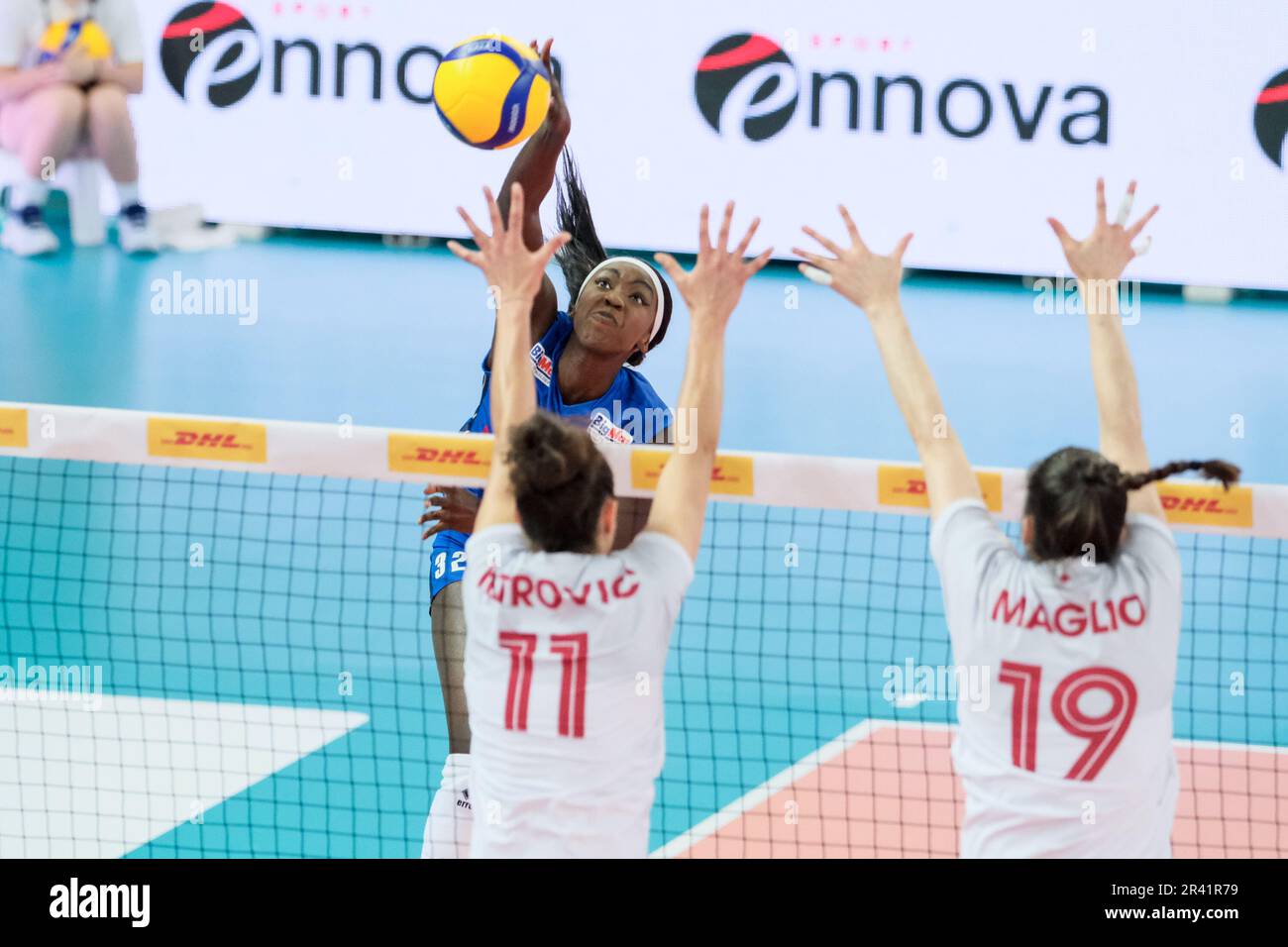 Adhuoljok John Majak Malual of Italy in action during the DHL Test