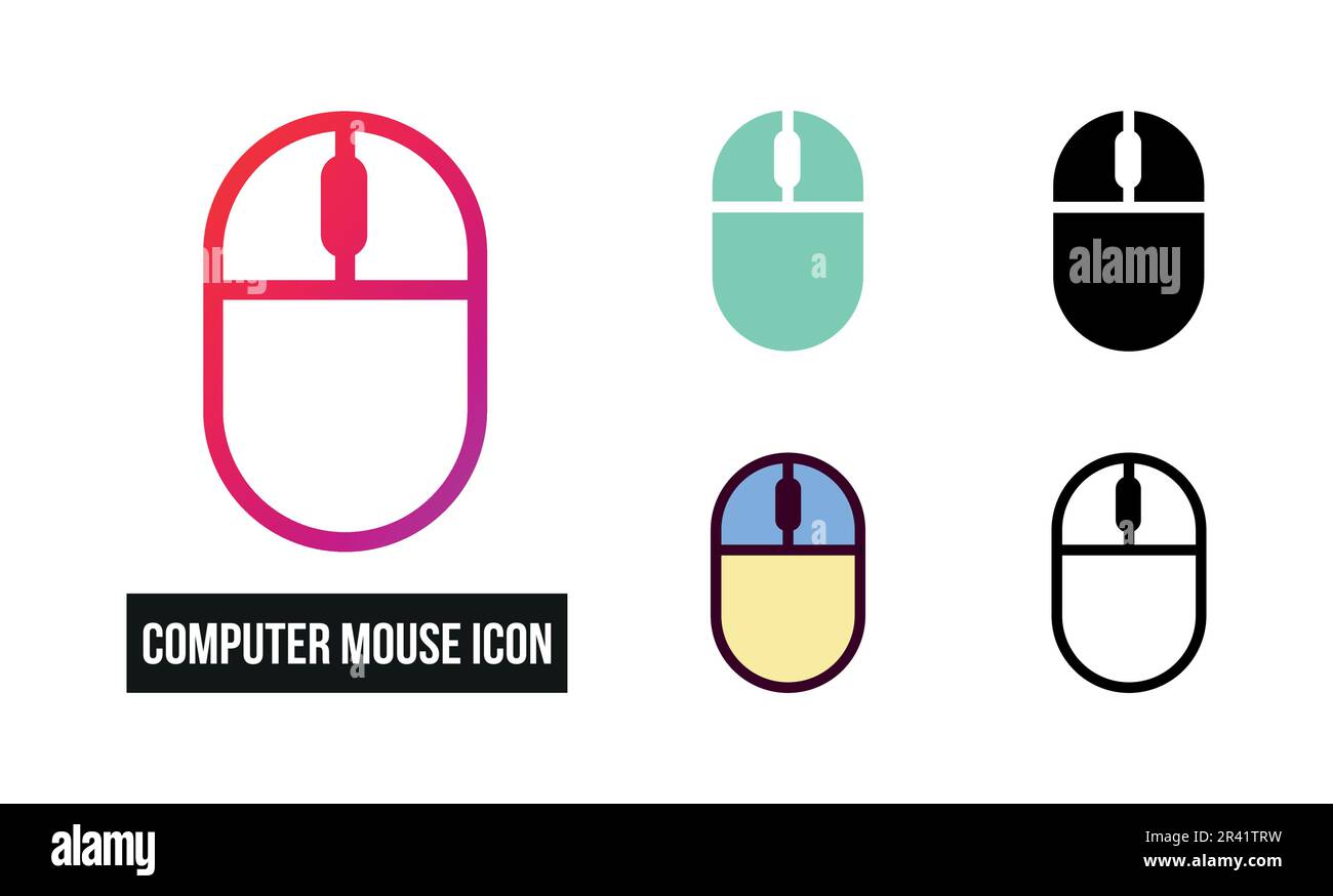 Computer Mouse Icon Set Vector Illustration Stock Vector Image & Art ...
