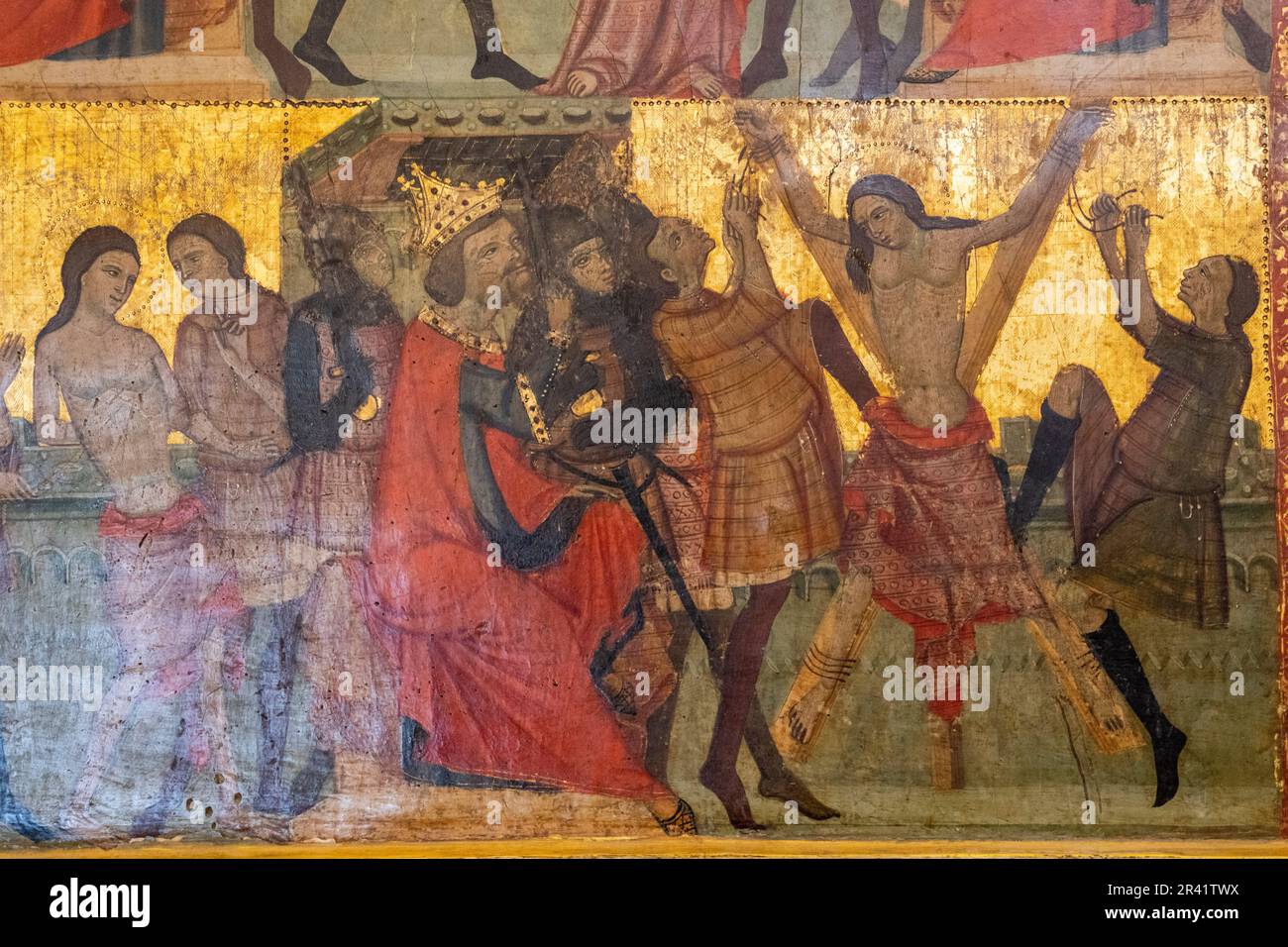 Altarpiece of the martyrdom of Saint Eulalia Stock Photo Alamy