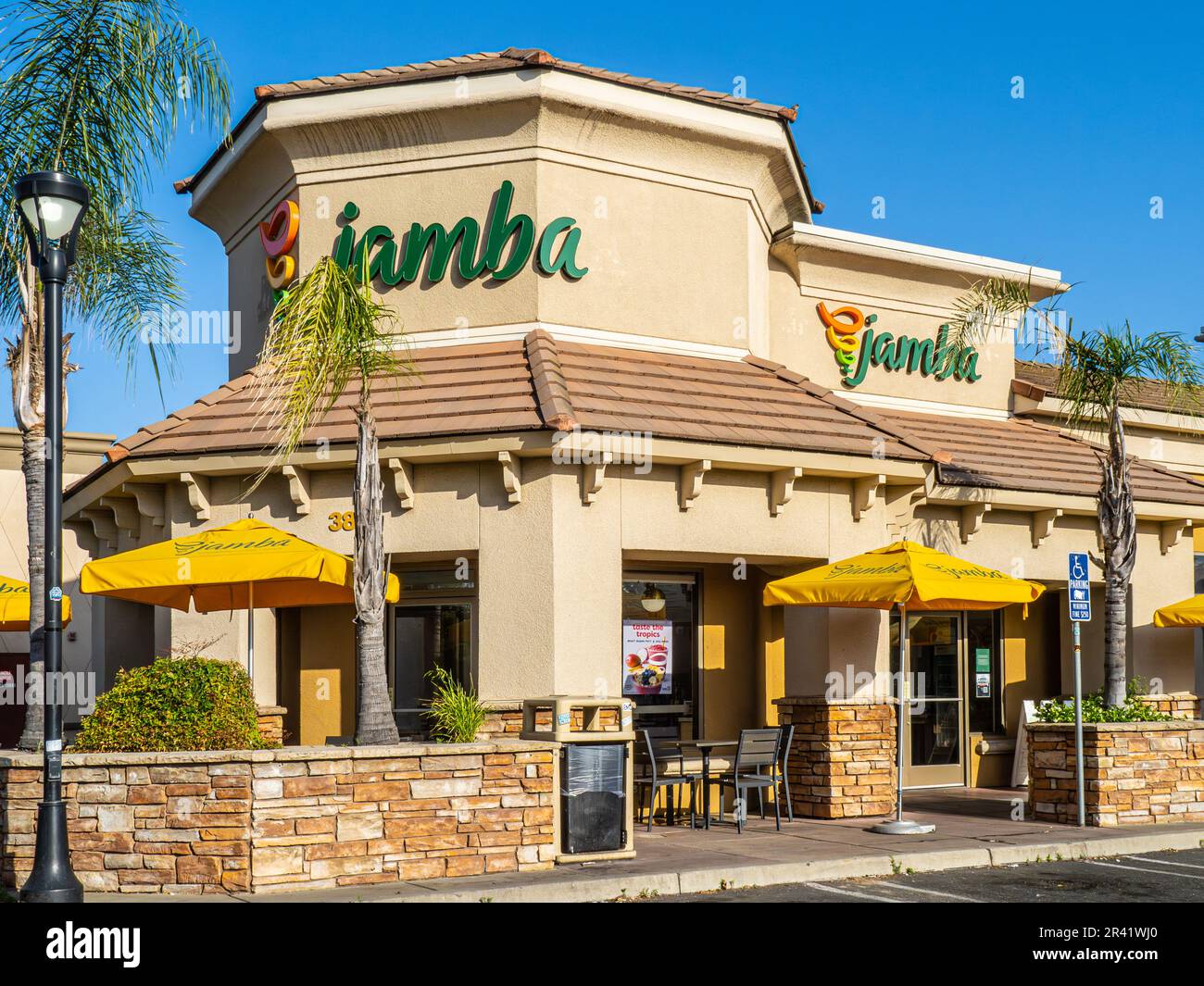 A Jamba Juice location in Modesto California off Highway 99 in the Costco shopping center Stock Photo