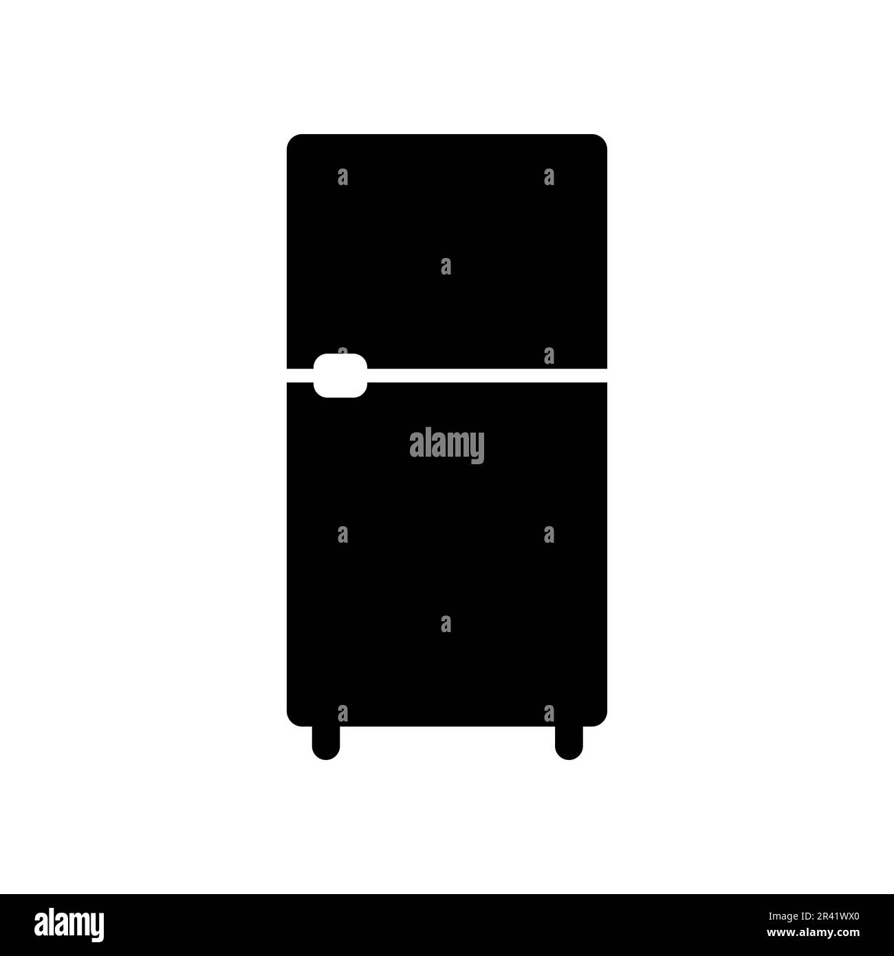 Fridge Fill Icon Symbol Vector. Black Glyph Fridge Icon Stock Vector Image & Art Alamy