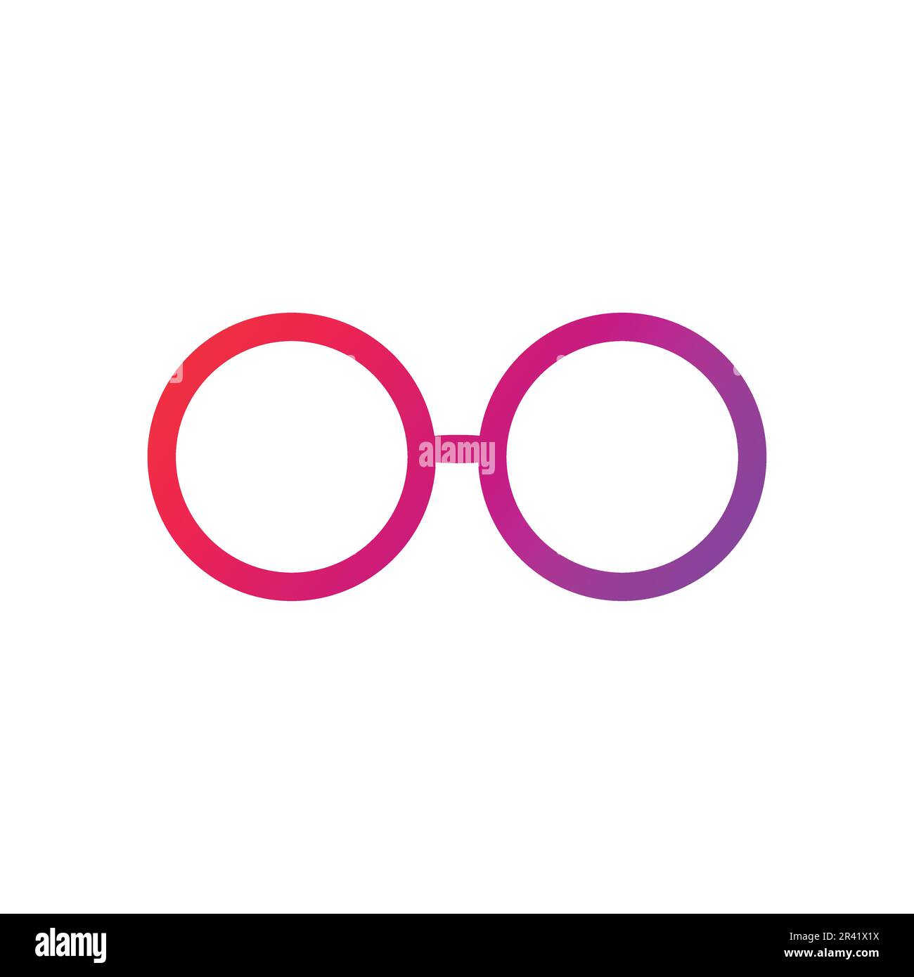 Glasses Gradient Icon Vector Illustration Stock Vector Image & Art - Alamy