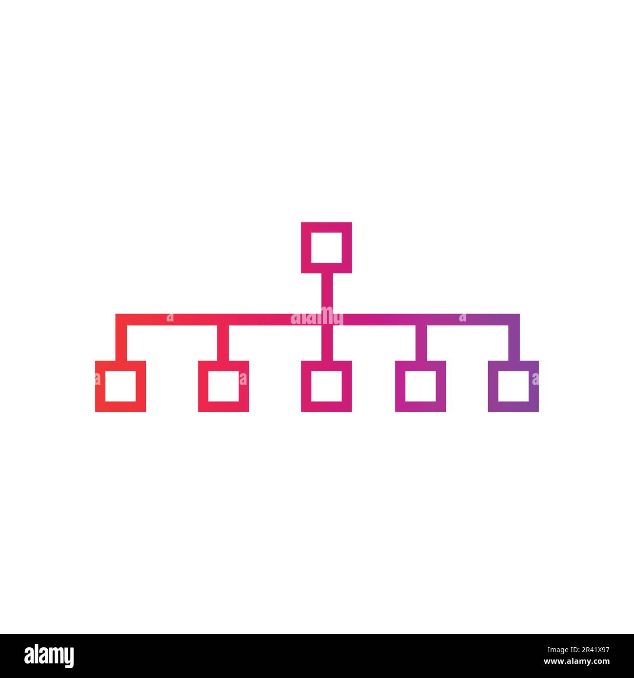 Hierarchy Gradient Icon Vector Illustration Stock Vector Image & Art ...