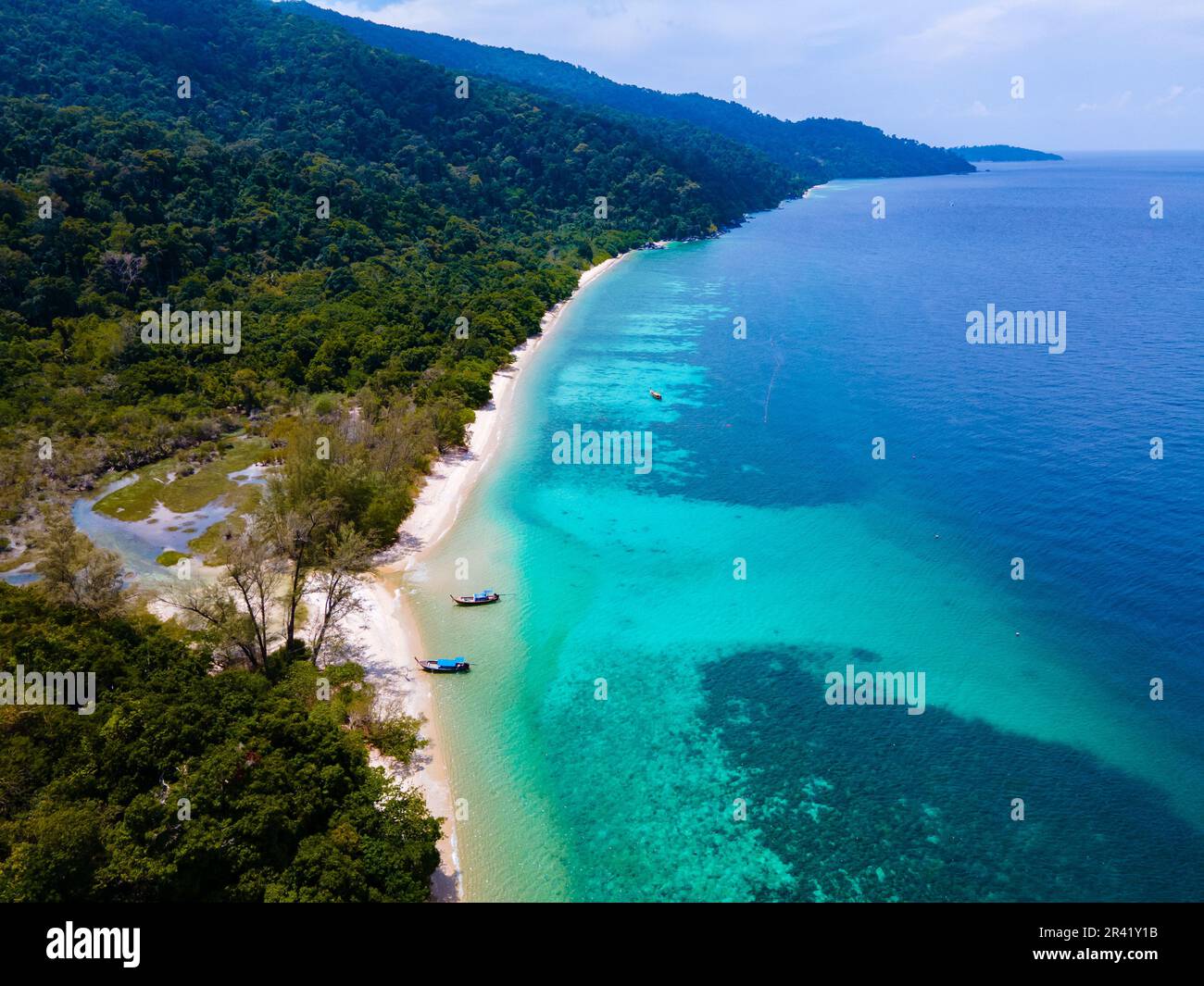 Koh Adang Island near Koh Lipe Island Southern Thailand with turqouse ...