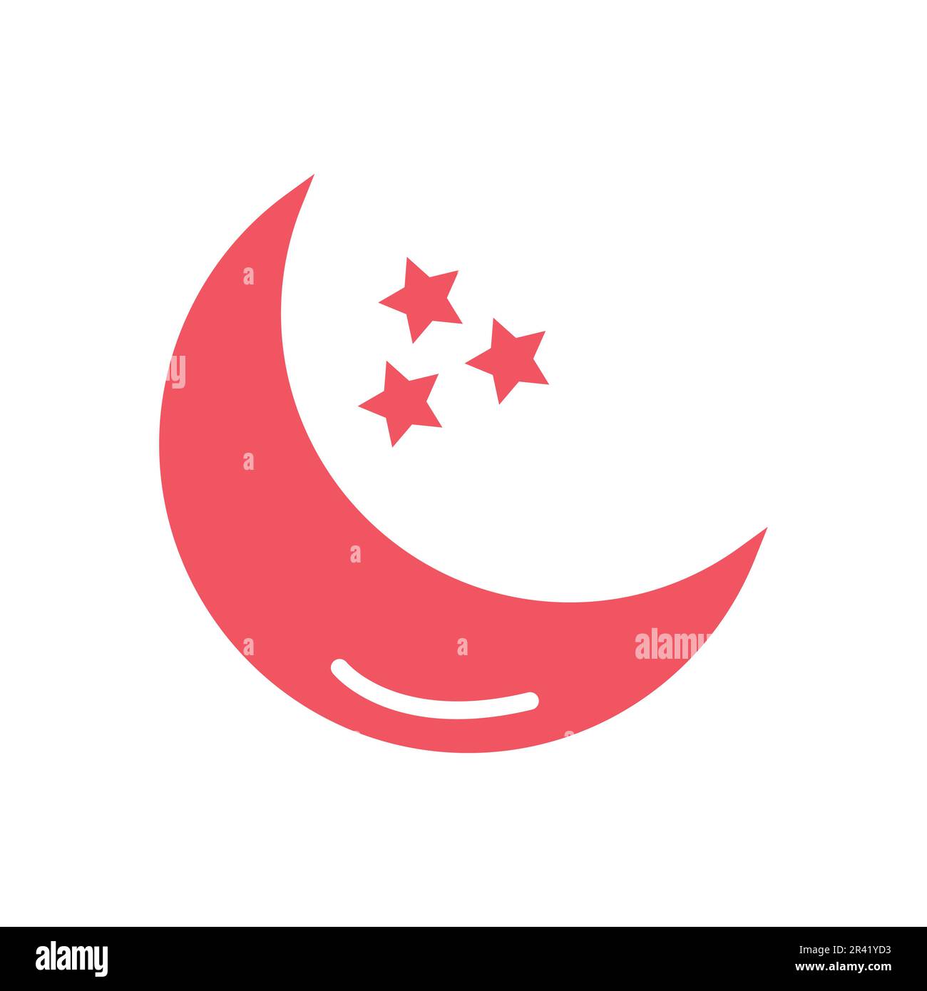 Flat Moon Icon Symbol Vector Illustration Stock Vector Image & Art - Alamy