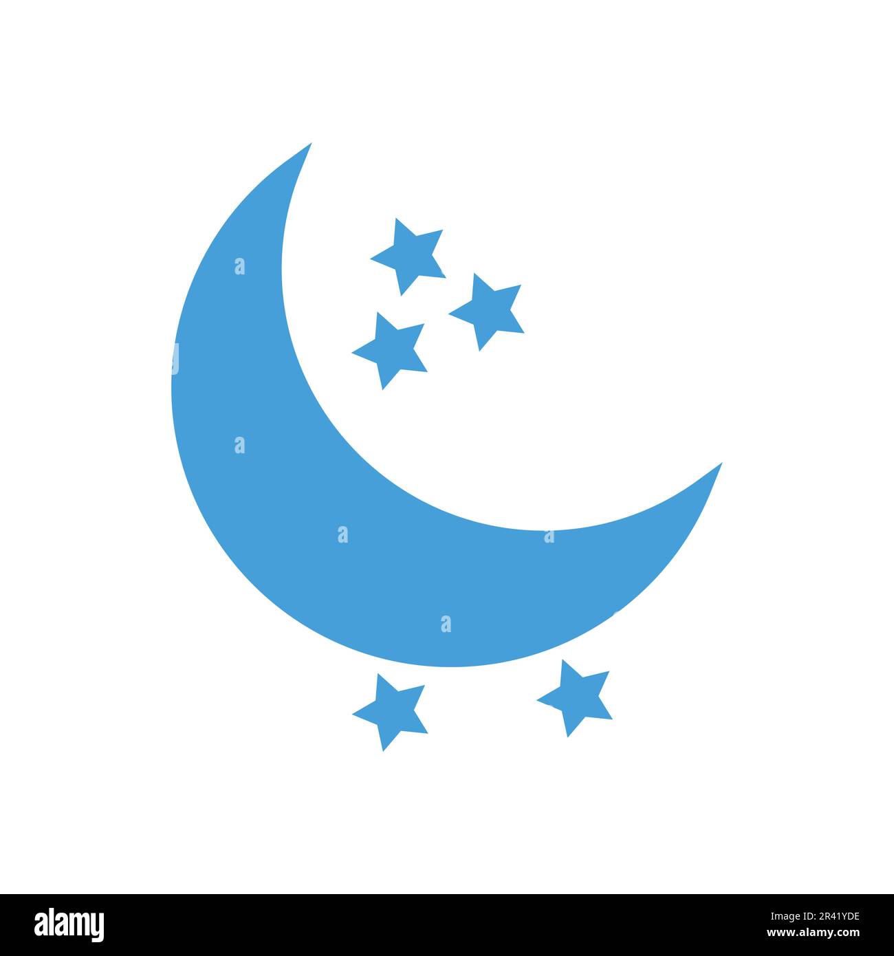 Flat Moon Icon Symbol Vector Illustration Stock Vector Image & Art - Alamy