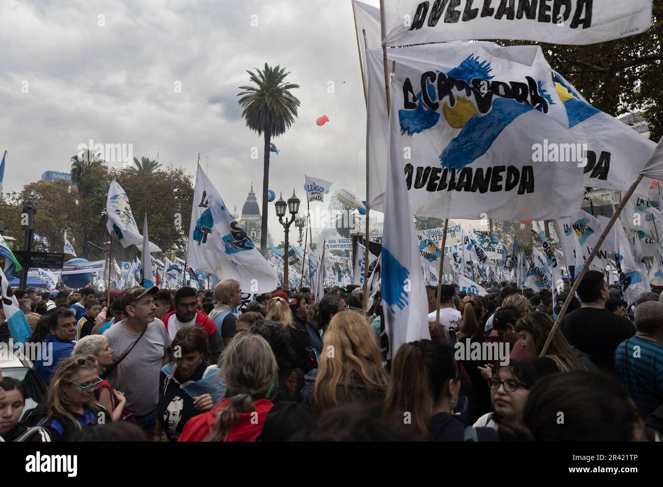 Buenos Aires, Argentina. 25th May, 2023. With a ceremony in Plaza de Mayo, Vice President Cristina Fernández commemorated the 20th anniversary of Néstor Kirchner's inauguration as president. (Credit: Esteban Osorio/Alamy Live News) Stock Photo