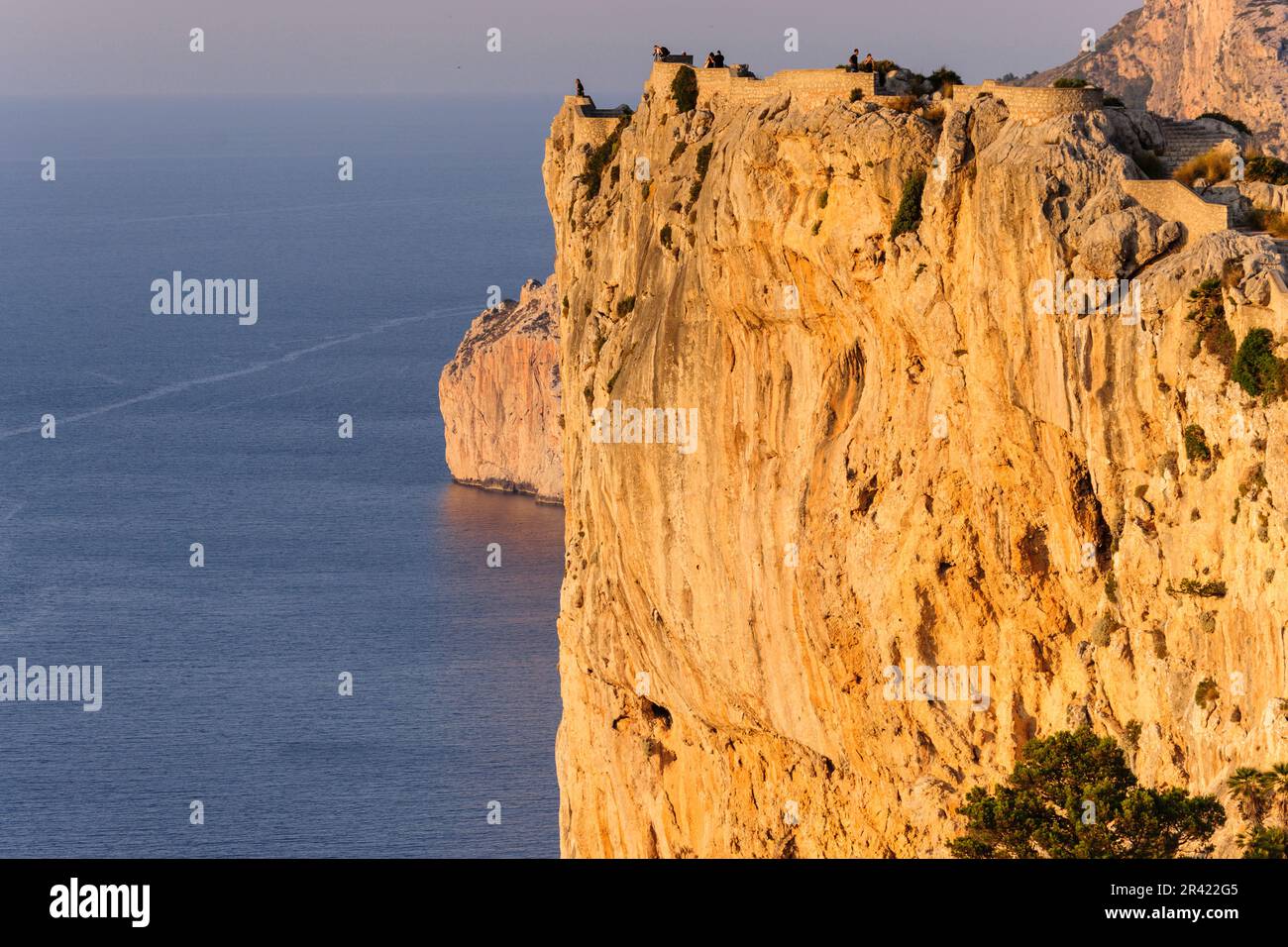Mirador de Sa Creueta, punta de La Nao,peninsula de Formentor, Pollença, Parque natural de la Sierra de Tramuntana, Mallorca,Islas Baleares, Spain. Stock Photo