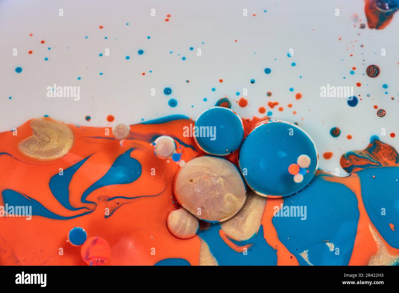 Blue and orange abstract art hi-res stock photography and images - Alamy