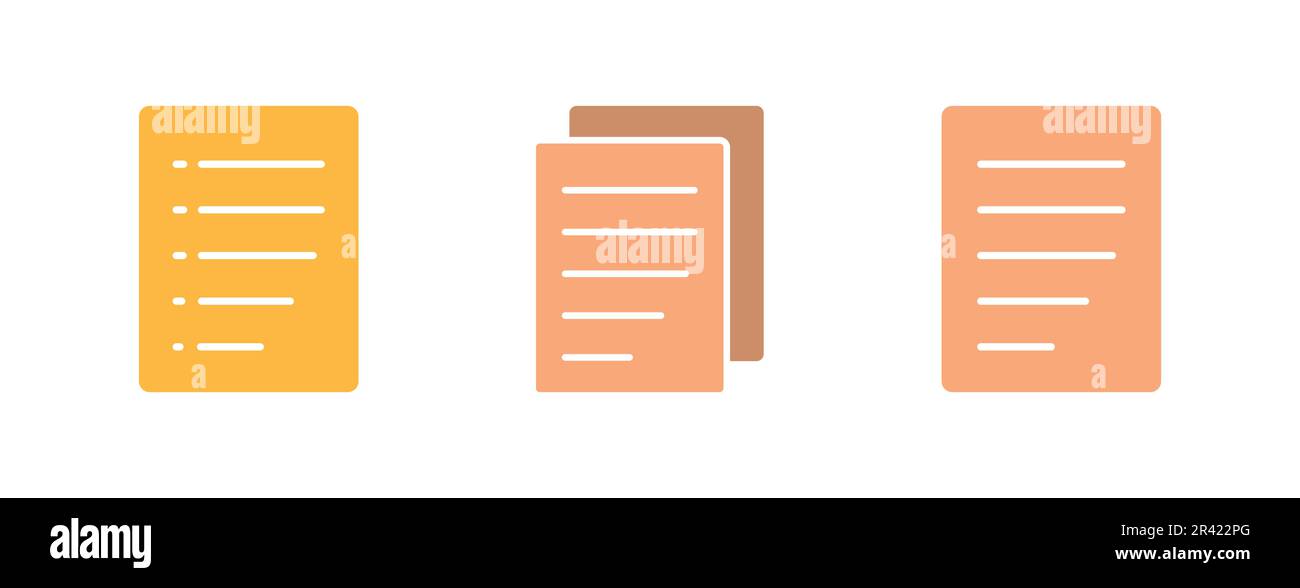 Flat Sheet Icon Symbol Vector Illustration Stock Vector Image & Art - Alamy