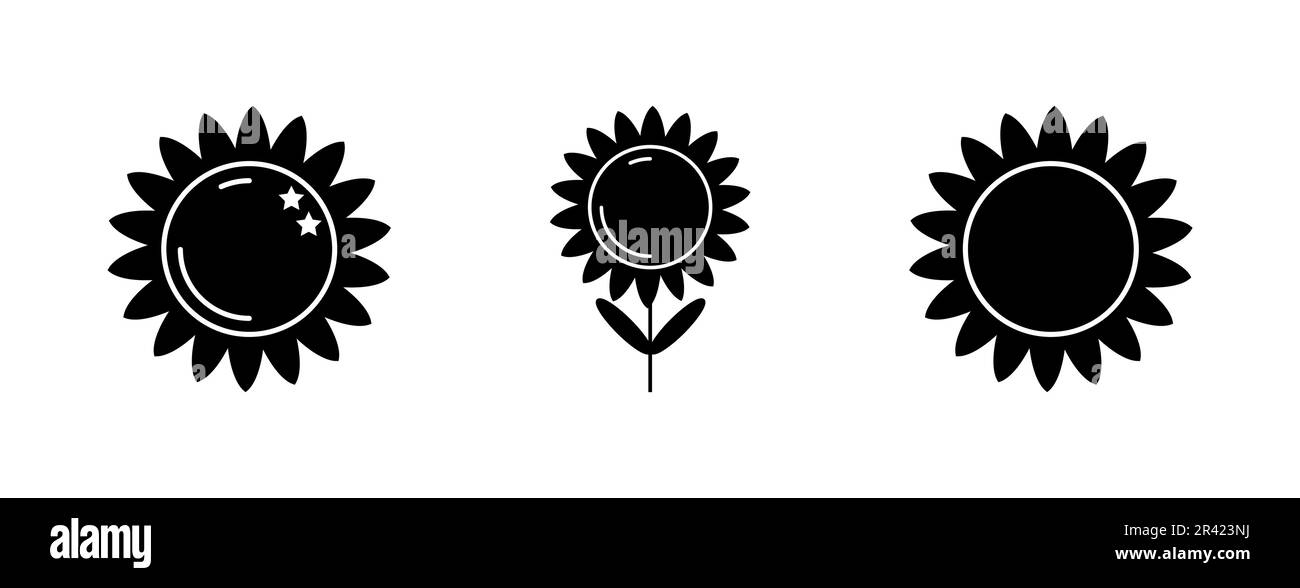 sunflower-fill-icon-symbol-vector-black-glyph-sunflower-icon-stock