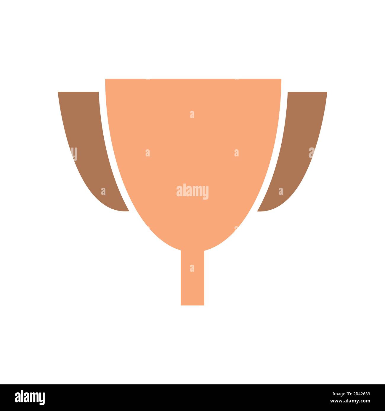 Flat Trophy Icon Symbol Vector Illustration Stock Vector Image & Art ...