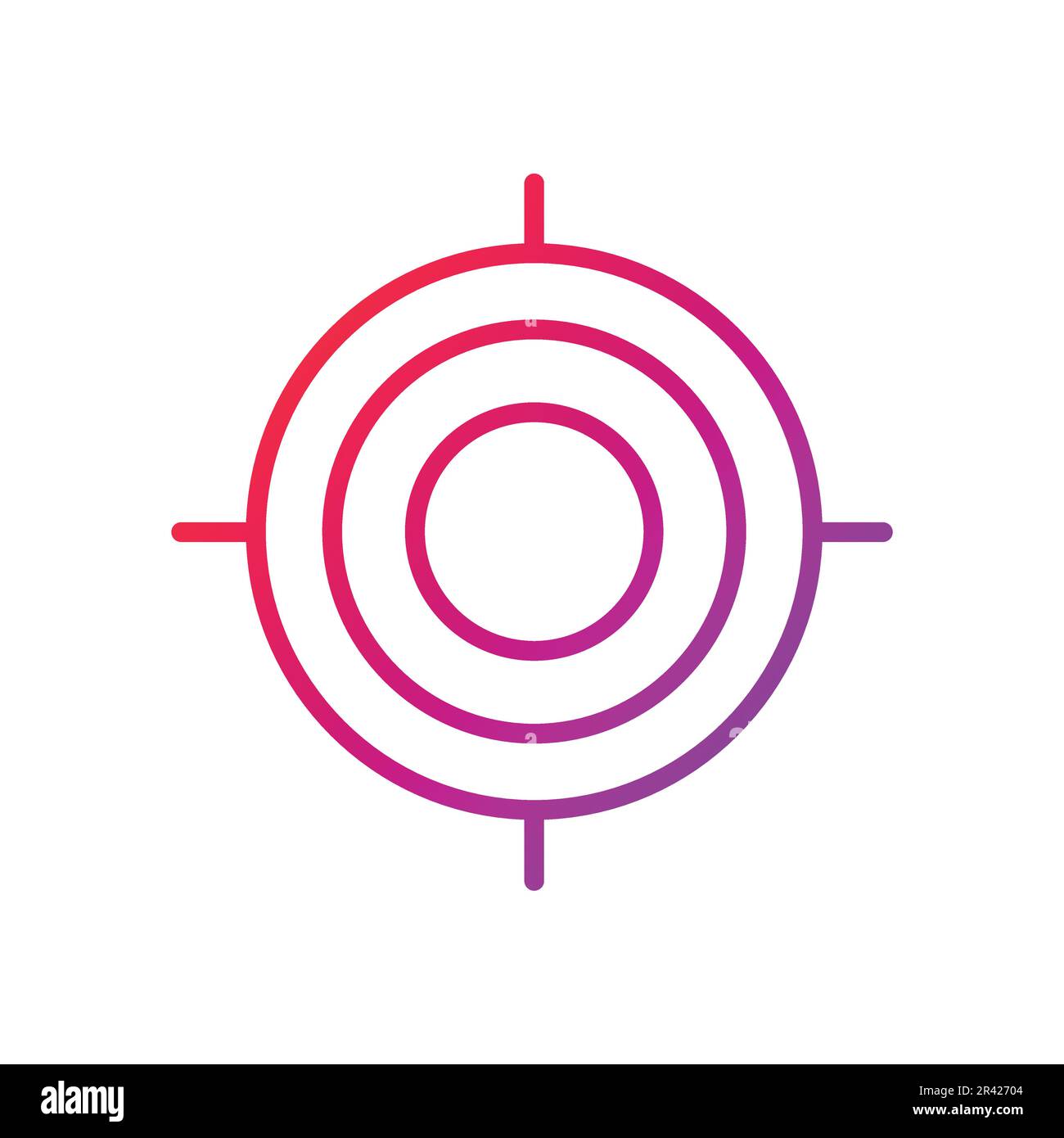 Target Gradient Icon Vector Illustration Stock Vector Image & Art - Alamy
