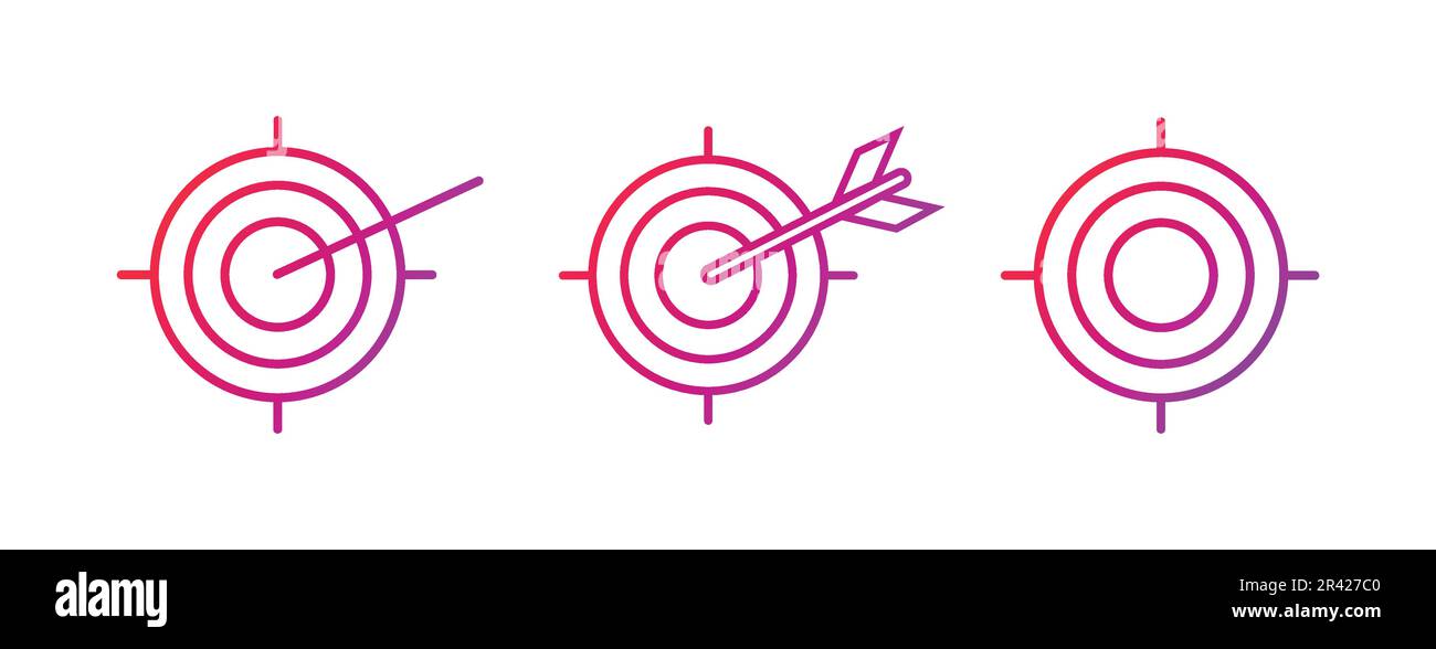 Target Gradient Icon Vector Illustration Stock Vector Image & Art - Alamy