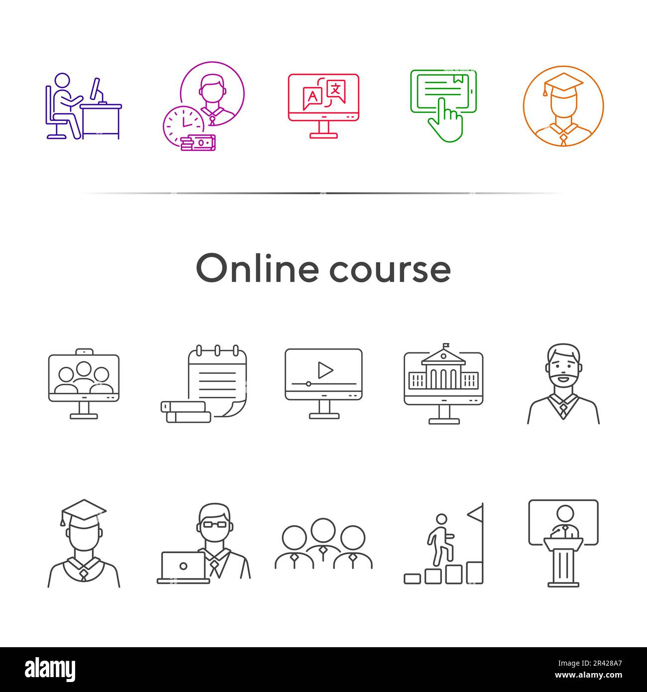 The course of history Stock Vector Images - Alamy