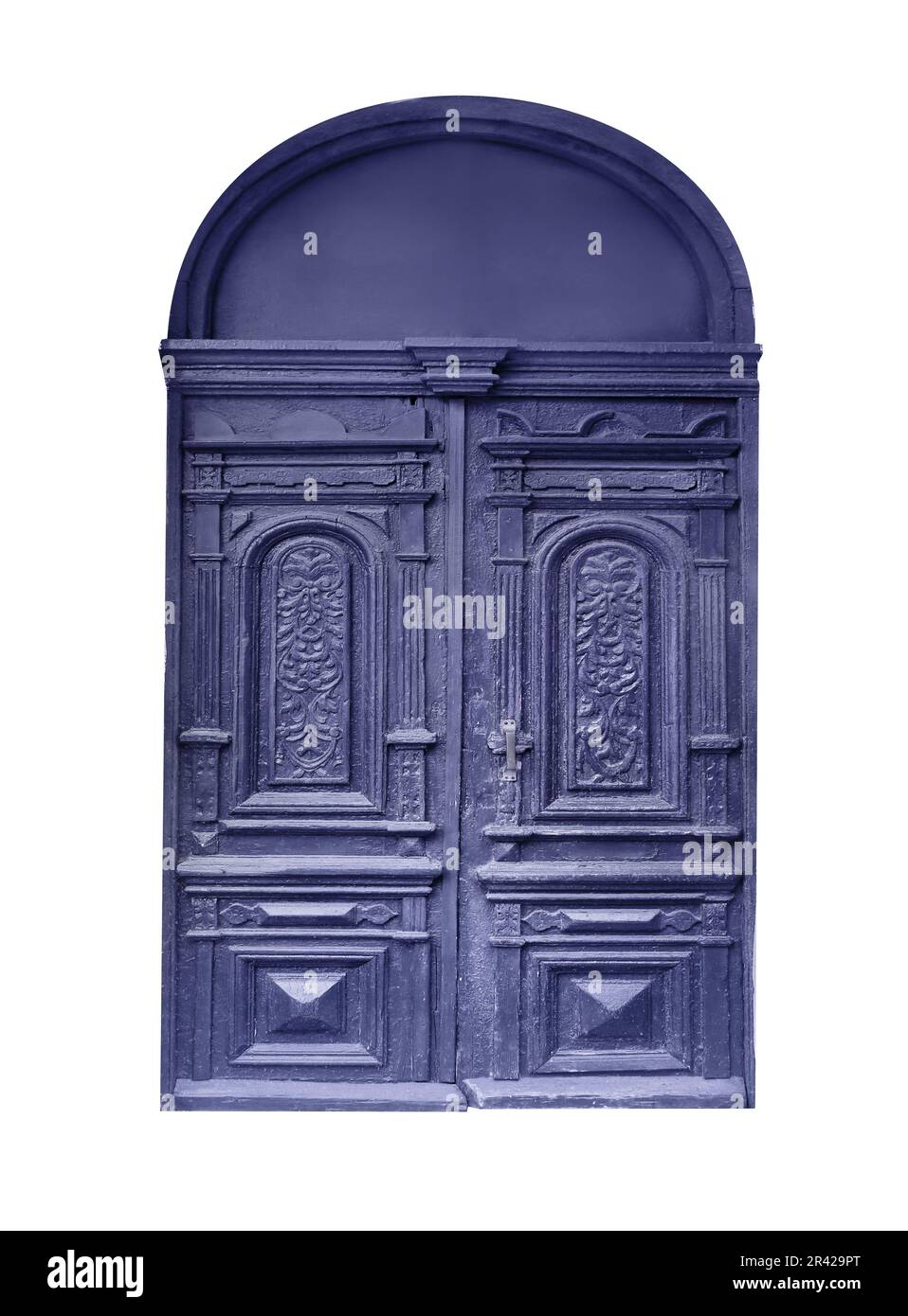 Vintage ornate doors on white background Stock Photo - Alamy