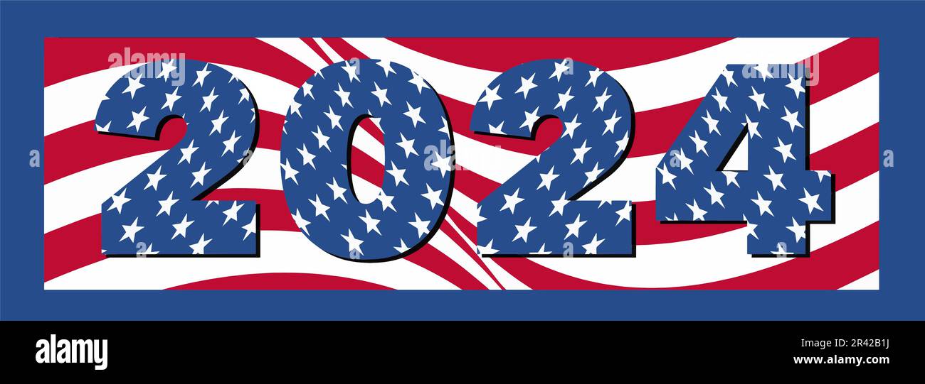 2024 is an election year in the USA and here is a banner with stars and