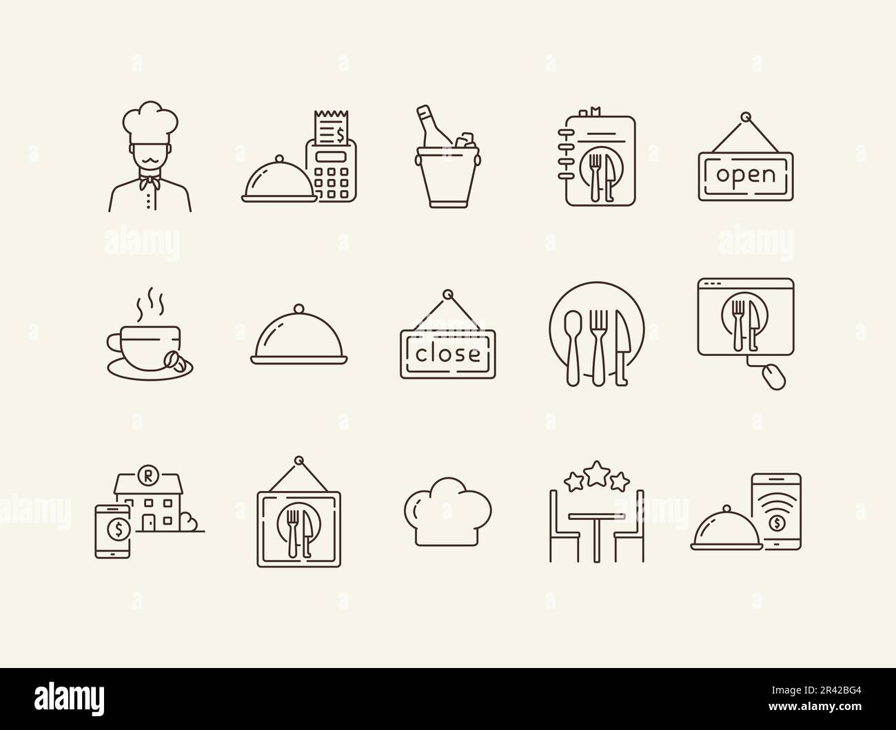 Bill restaurant table Stock Vector Images - Alamy
