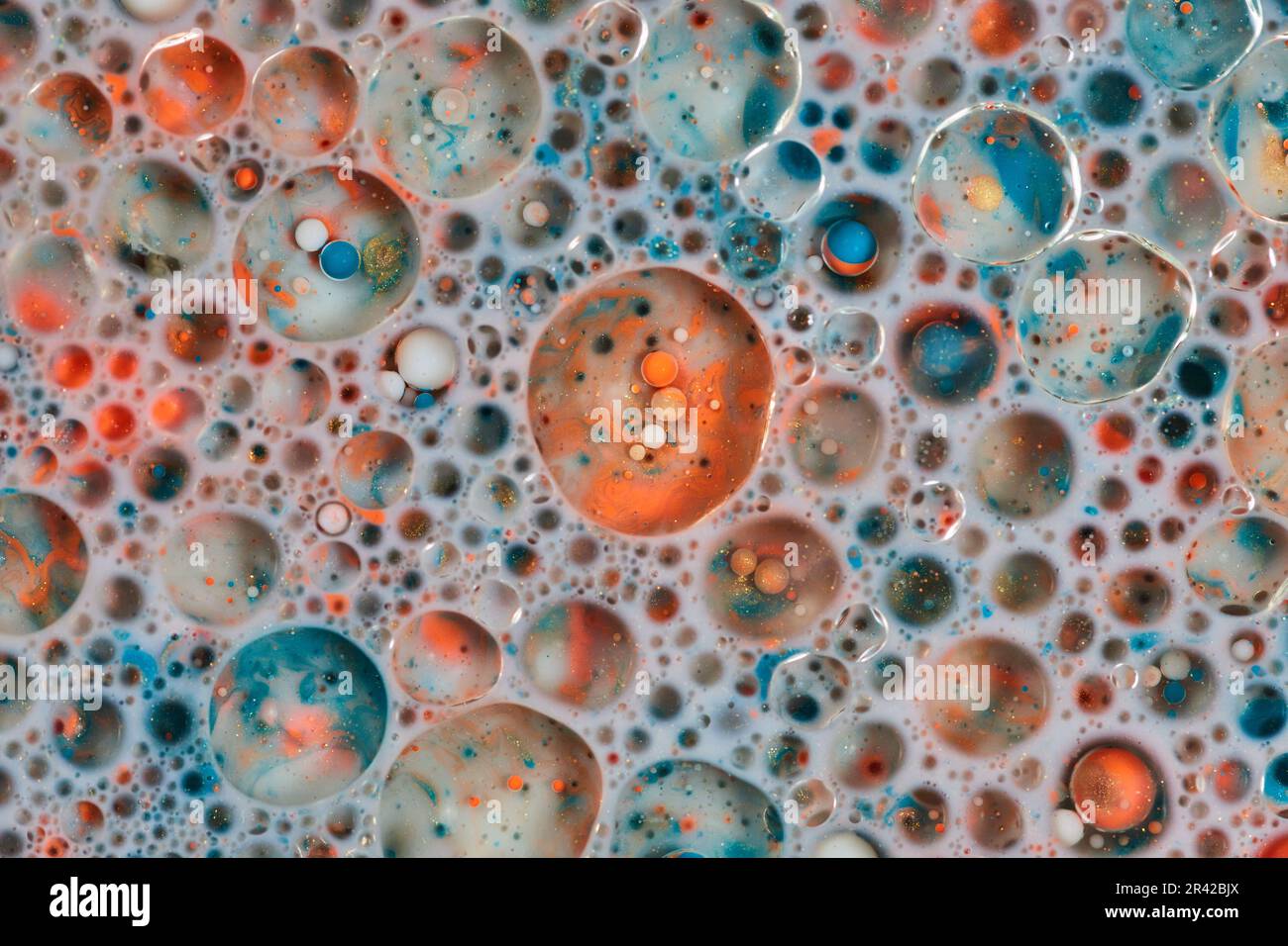 Abstract Space Multicolored Worlds Background Stock Photo