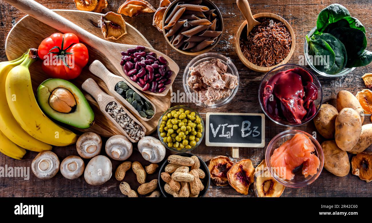 Food products rich in niacin as a dietary supplement for