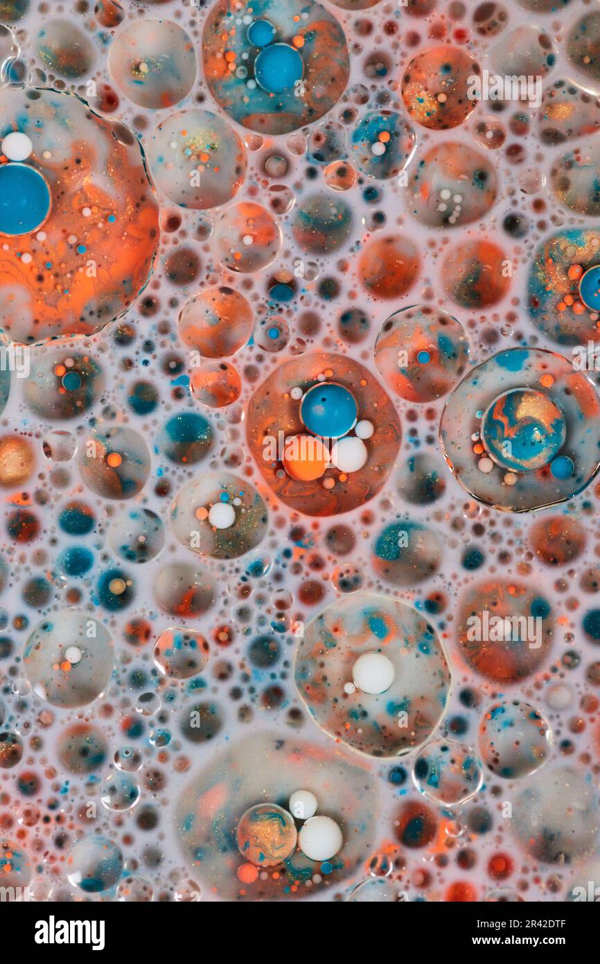 Abstract Cosmic Multicolored Worlds Background Stock Photo